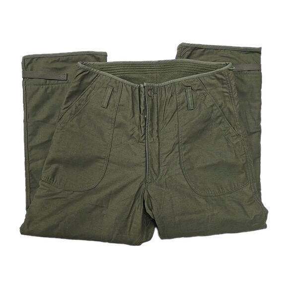 USGI Cold Weather Permeable Pants Trousers Sz L Made by Alpha Vintage Military - Picture 2 of 12